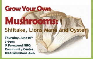 Grow Your Own Mushrooms June 18 Poster