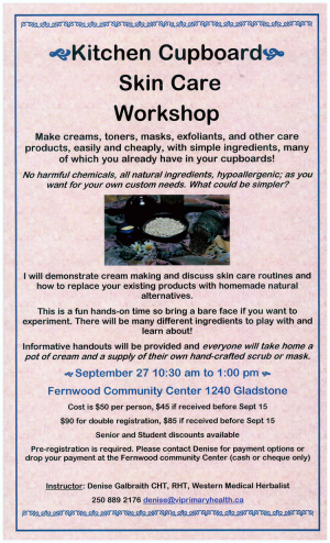 KitchenCupboardSkinCareWorkshop