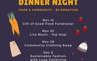 Fall Updates - Student Dinner Night