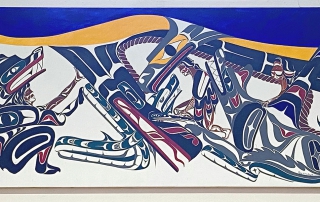 James Swan mural at the Fernwood Community Centre