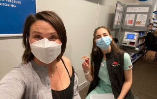 Grace Lore getting vaccine booster dose